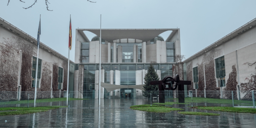 German Chancellery from behind