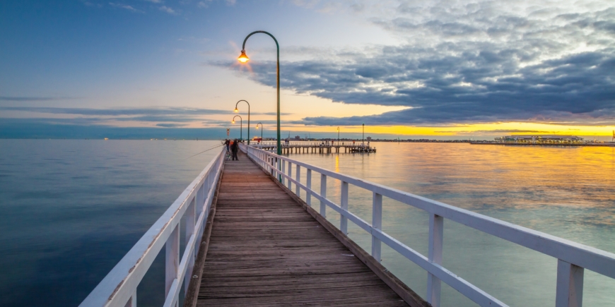 Looking Down Lagoon Pier