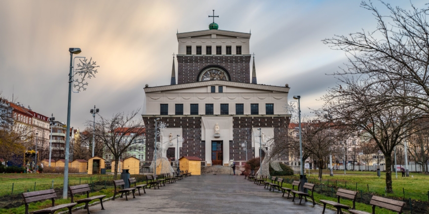 The Church at Jiřího z Poděbrad Square