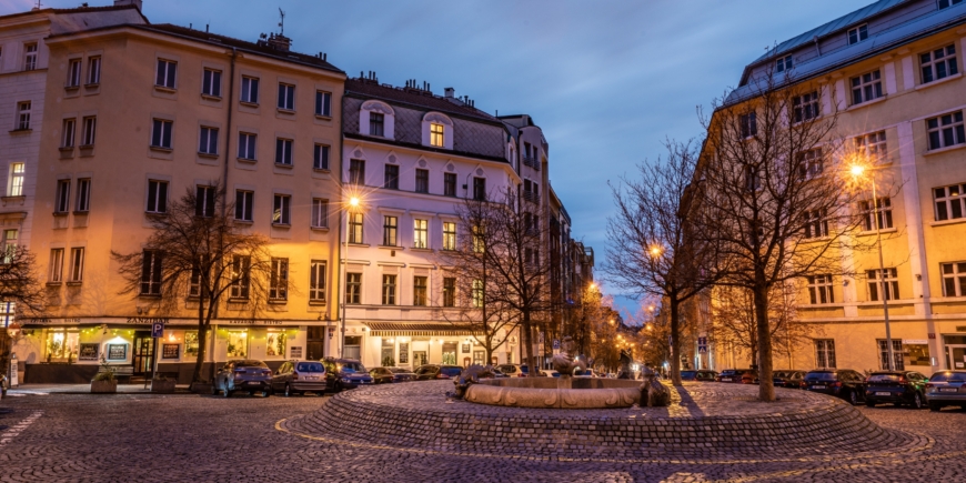 American Square in Vinohrady