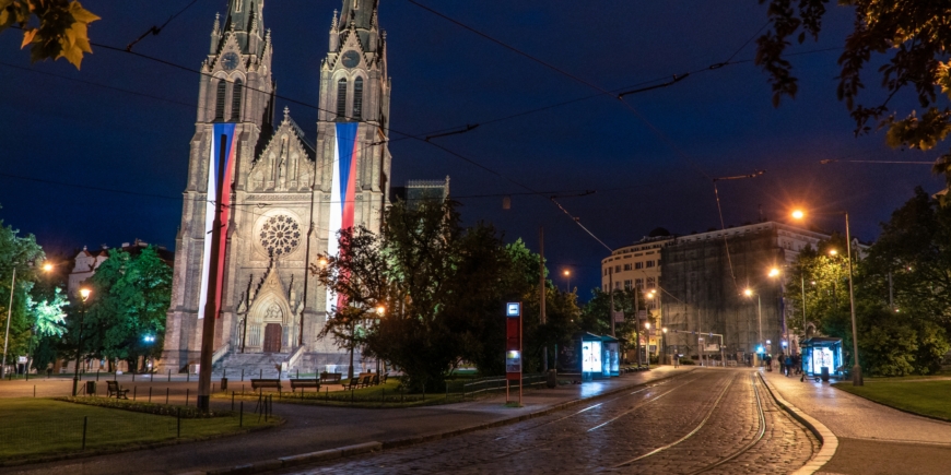 Church at Namesti Miru