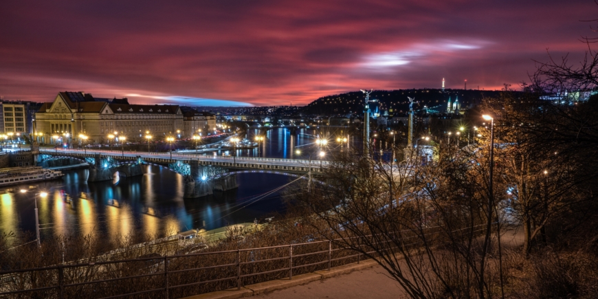 Sunset at Letna Park in Prague can be truely spectacular