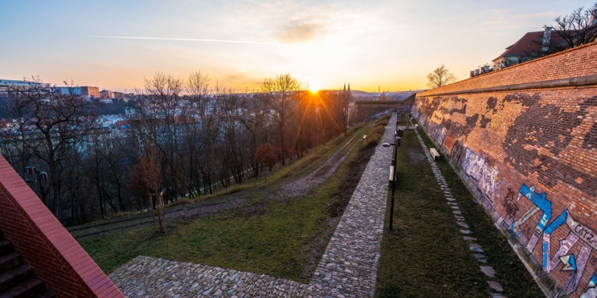 Sunset from the wall