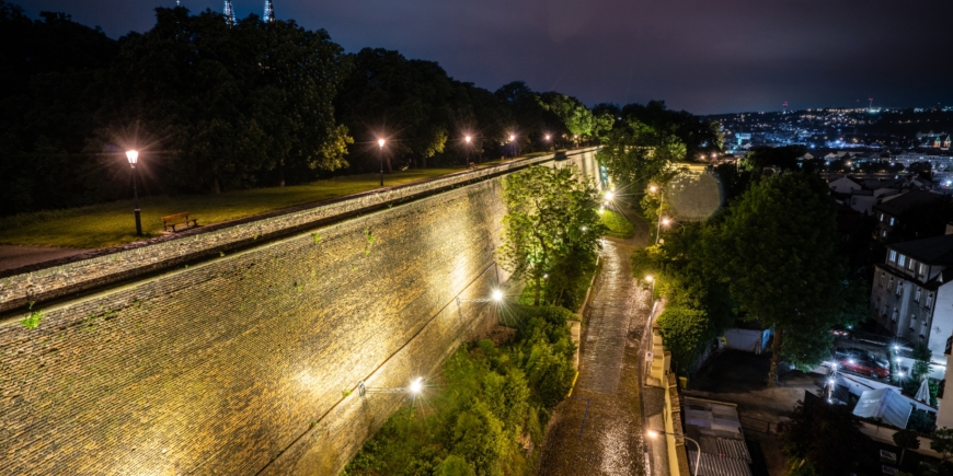 Walls of the Brick Gate at Vyšehrad